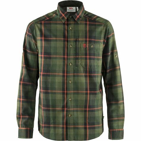 Fjallraven Men Fjällglim Shirts Green PH155598 Philippines